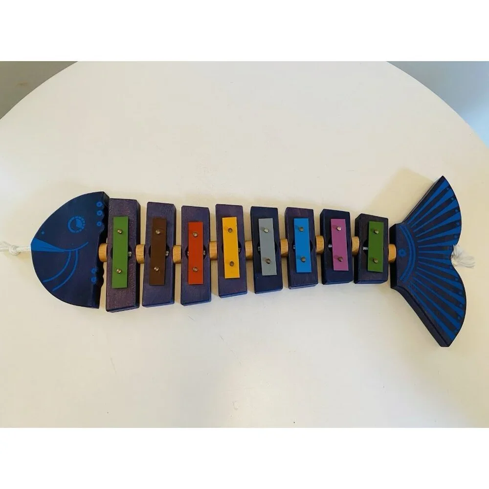 Fish Xylophone Glockenspiel Gerophone Musical Instrument Blue